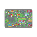 Kids Play Roadmap Desk Mat — Colorful Toy Town Playmat for Desktop