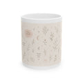 Floral Moonlight Ceramic Mug — Calm Botanical Coffee Cup (11oz & 15oz)